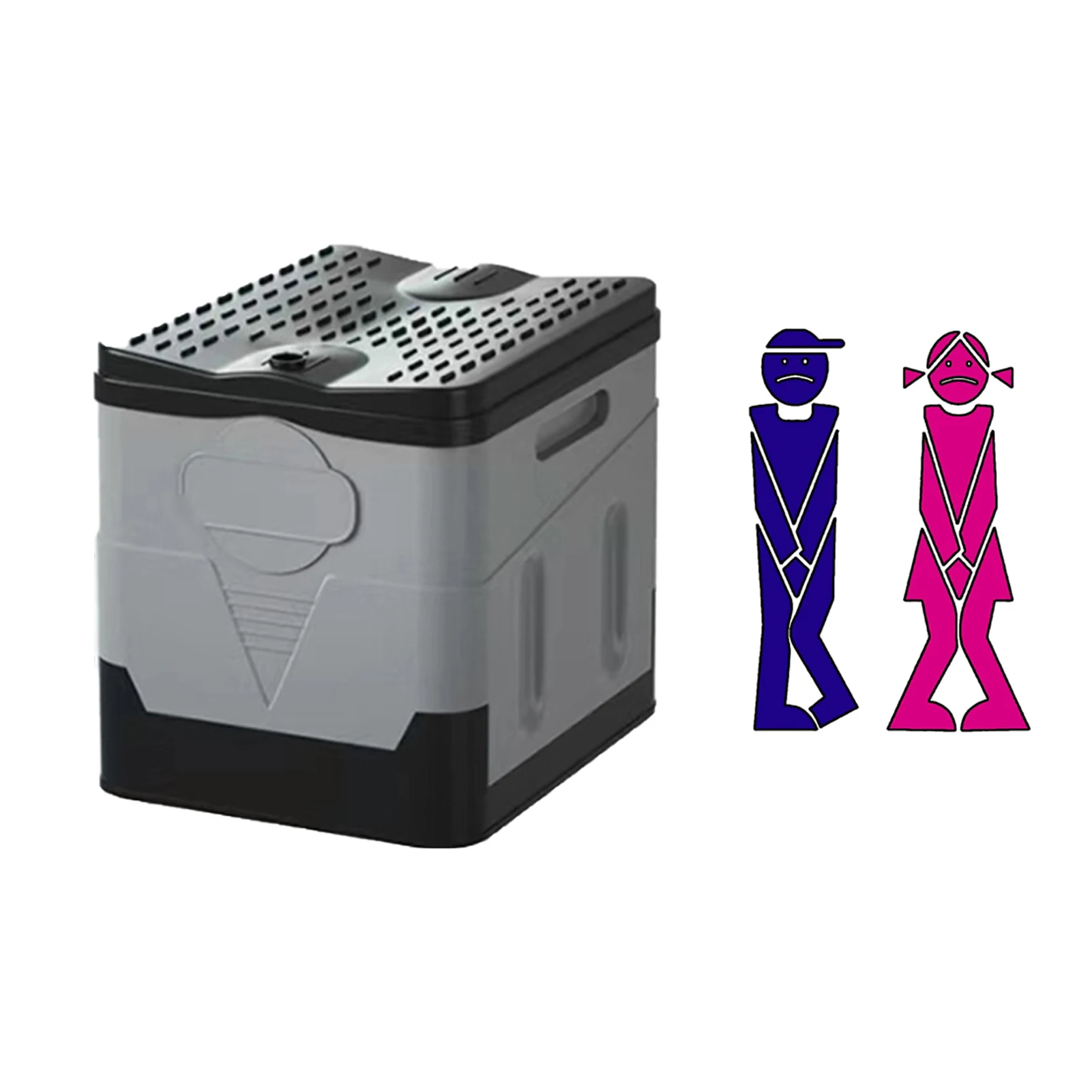 

Foldable Outdoor Toilet Foldable Travel Potty Portable Camping Toilet Seat Strong And Durable Easy To Carry Space-saving Car