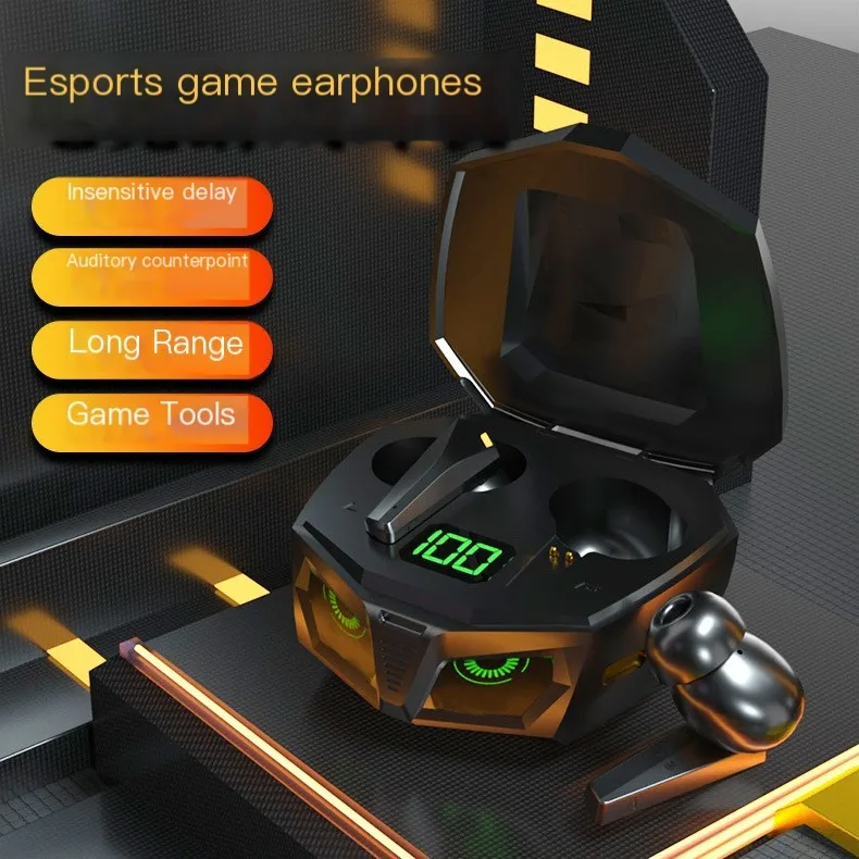 

2023 New P50 E-sports Game Bluetooth Headset TWS True Wireless In-ear Ultra-long Standby With Mic Earphone For Gamer Music