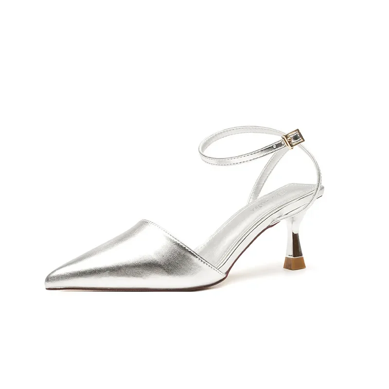 Потрясающие туфли на высоком каблуке в сказочном стиле летняя новая приталенная