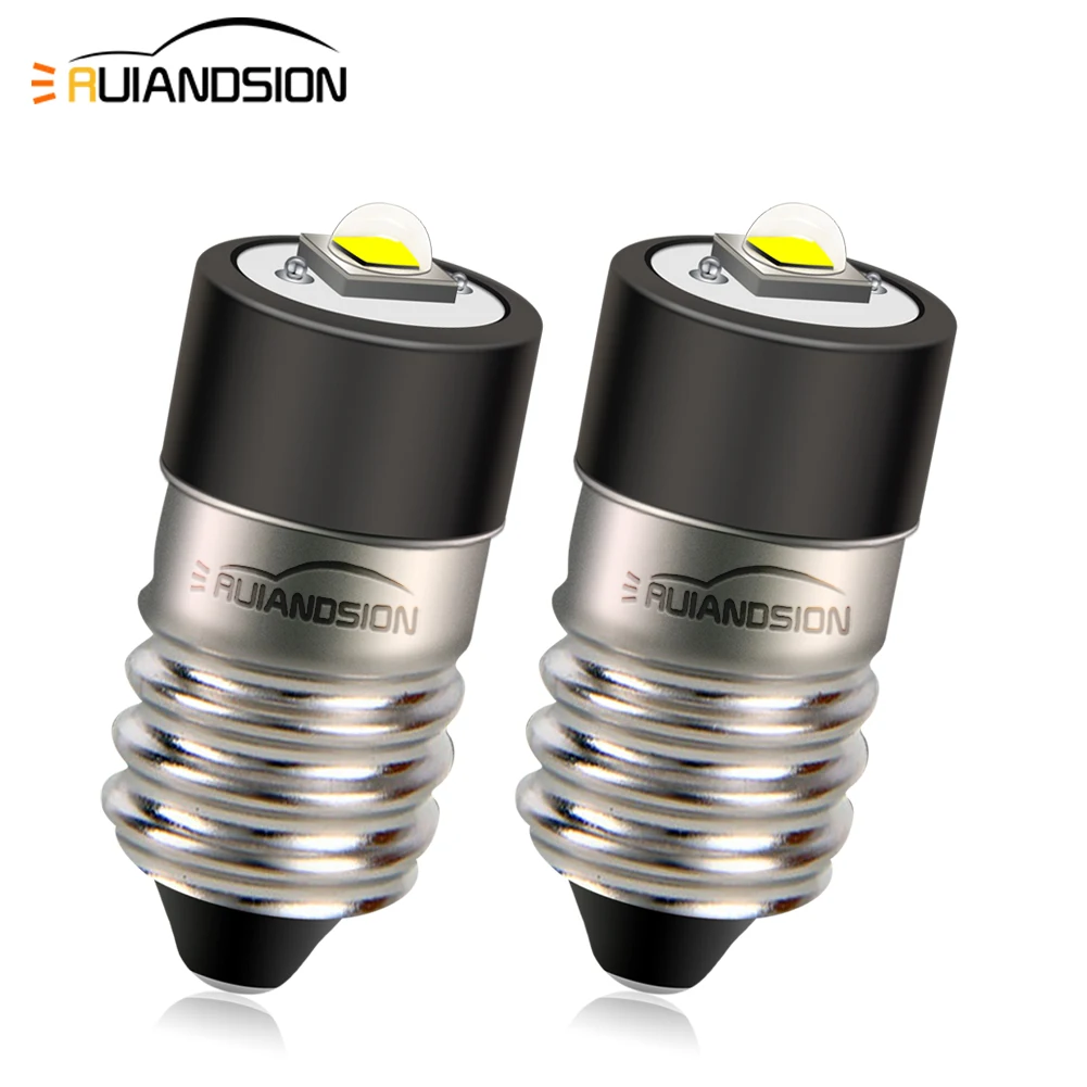 

Миниатюрные винтовые индикаторные лампы Ruiandsion E10 Φ 1-9 в 5-30 в, обновленные фонарики для велосипеда, белые рабочие лампы