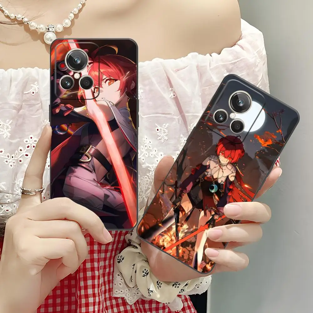 Чехол для телефона Wuthering Waves Danjin для Realme 15 14 13 12 11 10 9 Pro Plus T i Lite 5G, мягкий противоударный чехол из ТПУ (art.: 3920da17a3396) - 3920da17a3396