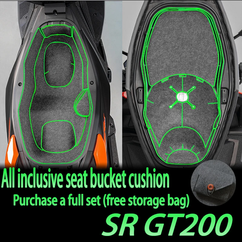 

Applicable to Apulia SR GT200 seat bucket pad accessories seat liner protective pad storage box seat box pad modified toilet pad