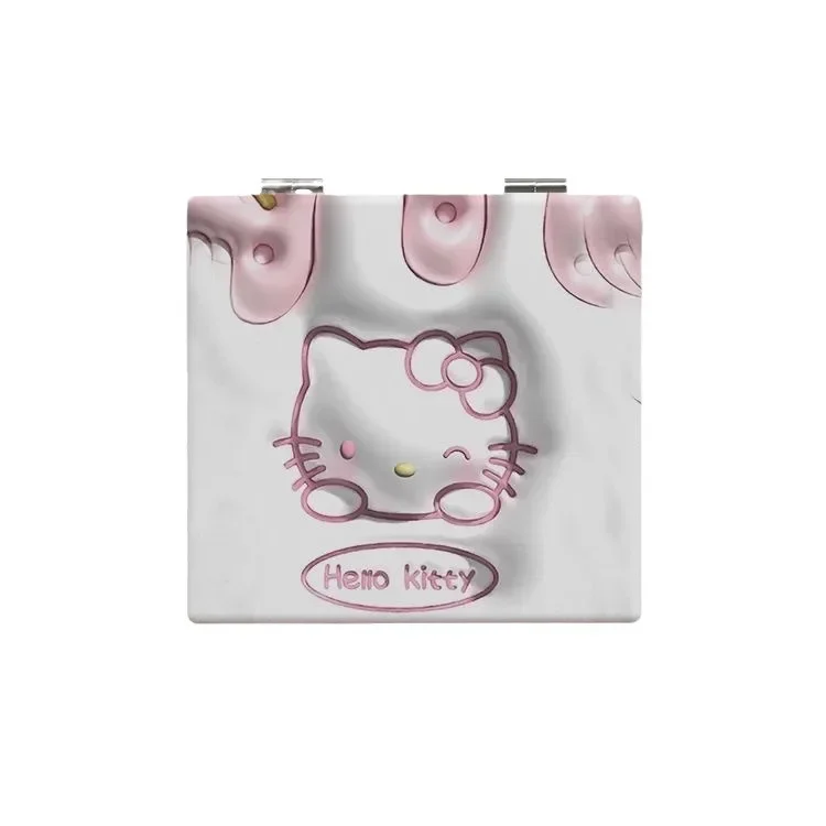 Sanrio New Kuromi портативное маленькое зеркало Kawaii для макияжа студенческое