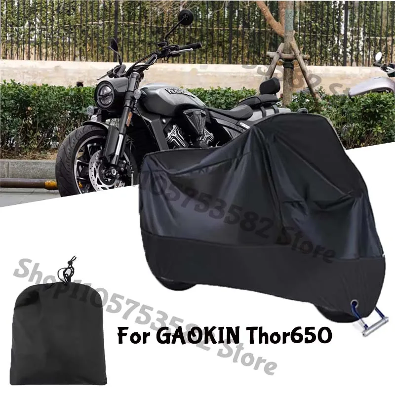 Фото Полные чехлы для мотоциклов GAOKIN Thor650: защита от солнца и пыли для улицы, утолщенный чехол из ткани Оксфорд, аксессуары №2