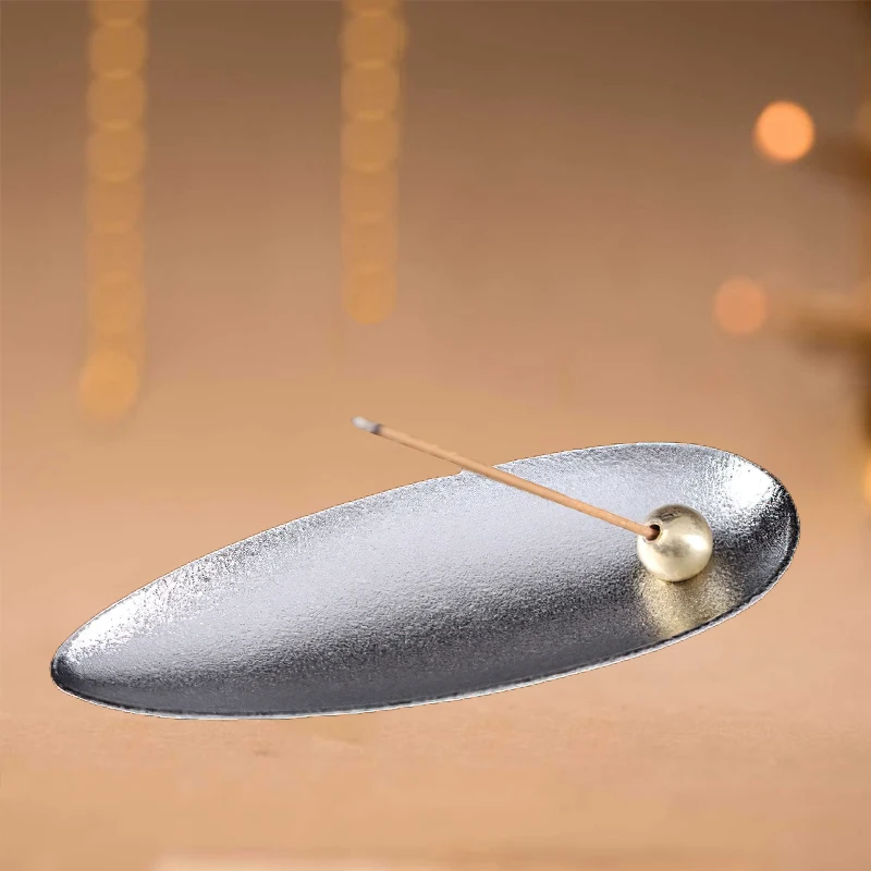 

Винтажная подставка с одним листьем, лампа для курильницы, украшение для дома, буддистская подставка для благовоний