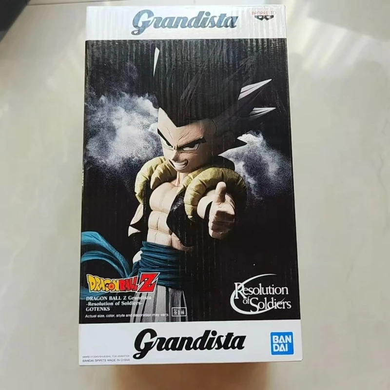 Фото В наличии: Оригинальная фигурка Bandai Dragon Ball Z Banpresto Grandista Resolution of Soldiers Gotenks, коллекционная модель, игрушка, подарок №1