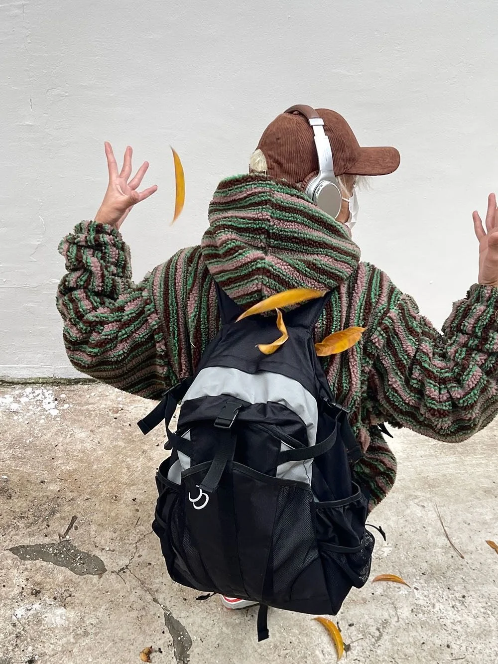 CTRLLOCK шикарный цветной лоскутный Techwear ремни с пряжкой Базовый Рюкзак Черный Серый