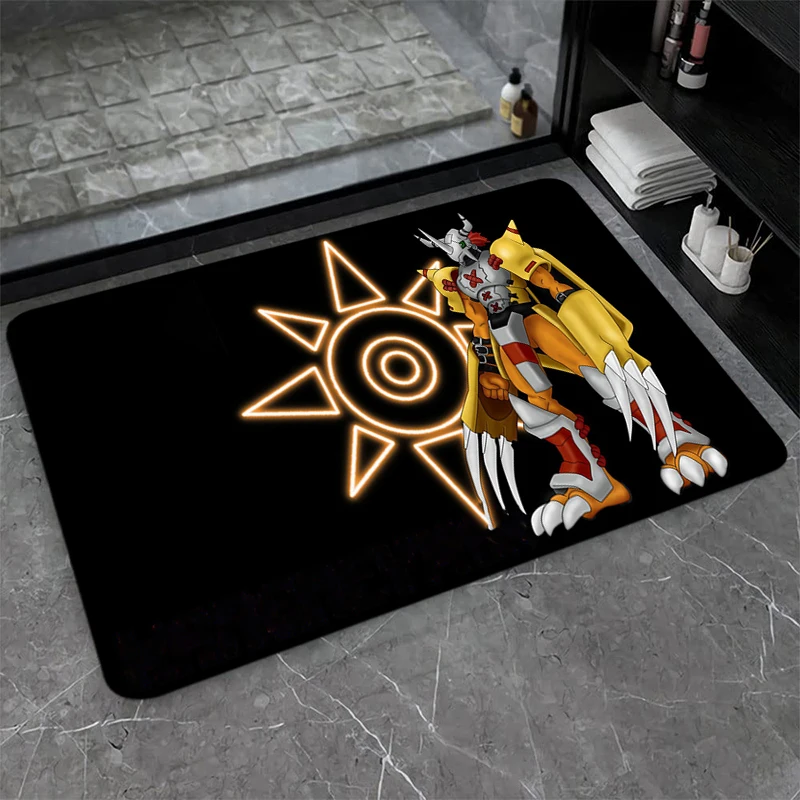 

Дверной коврик Digimon, гостиной, искусственный ковер для спальни, домашние коврики на заказ, коврики для входной двери, для ванной и кухни