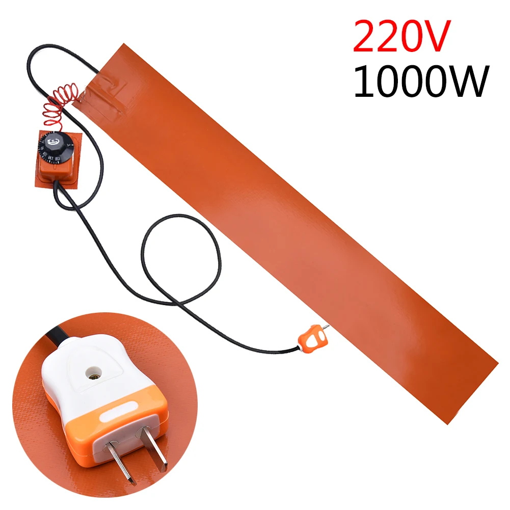 

1000W 220V Silicone Rubber Heating Blanket For Guitar Side Bending Knob Temperature Control Guitar Parts Accessories 15x91.5cm