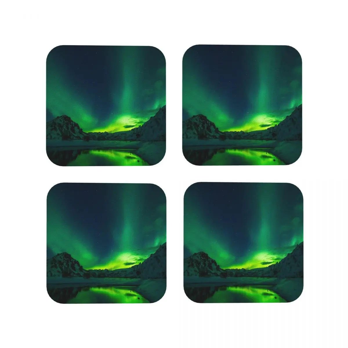 Исландия подставки Aurora Borealis кухонные салфетки нескользящие изоляционные