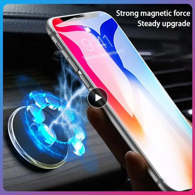 

Multifunctional Cell Phone Stand Car Phone Holder Metal Magnetic Durable Car Bracket Car Interior Accessories Universal Portable