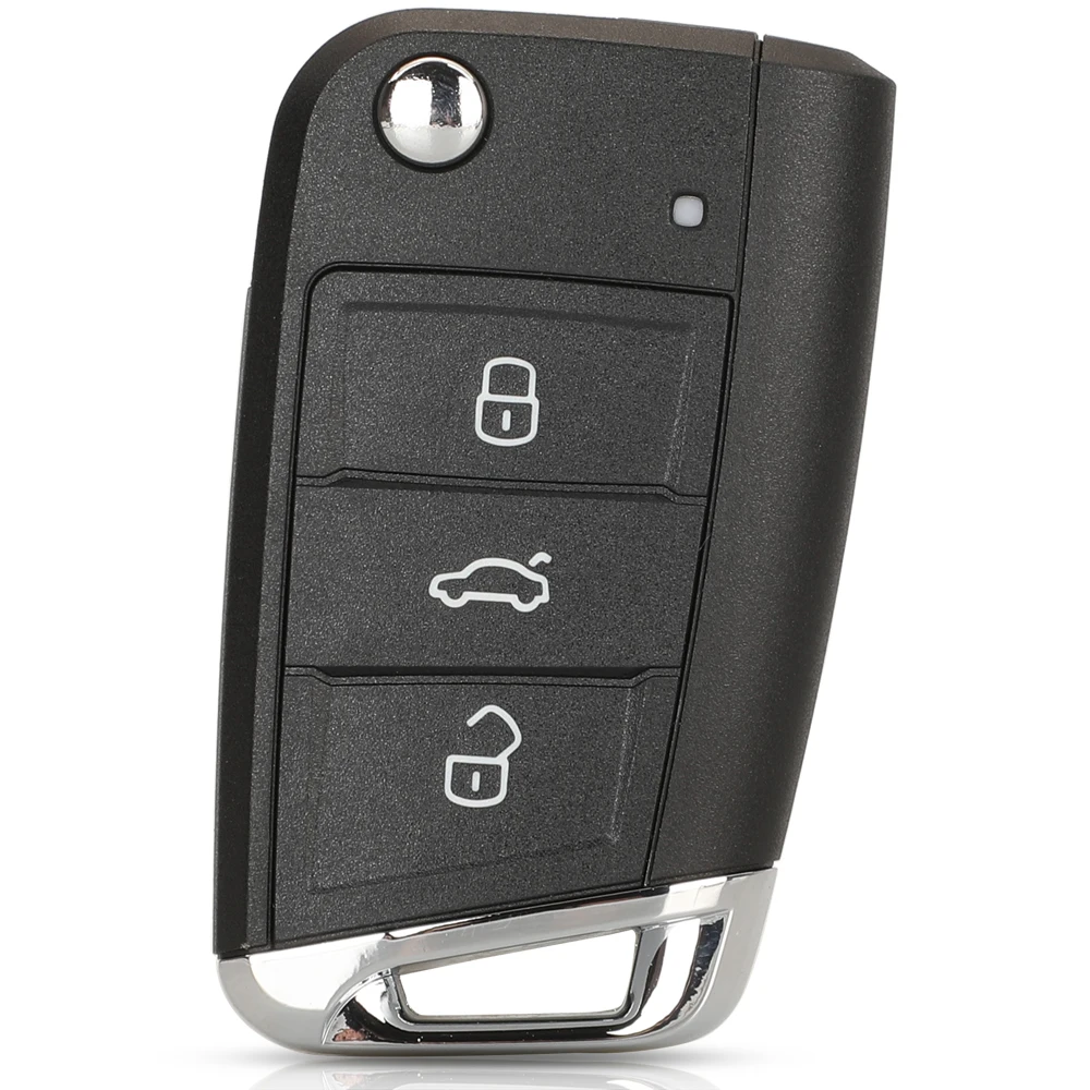 

Чехол Для Дистанционного Ключа Jingyuqin 3BTN MQB Для VW Golf 5 7 Sportsvan GTI MK7 Skoda Octavia A7 Seat С Лезвием HU66/HU162t