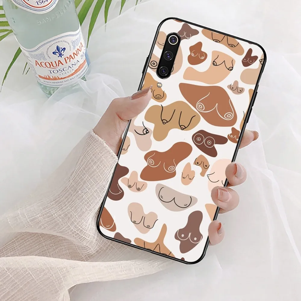 z nadrukiem Boobs Art Print Etui na telefon do Xiaomi Mi 5X 8 9 10 11 12 lite pro 10T PocoX3pro PocoM3 Note