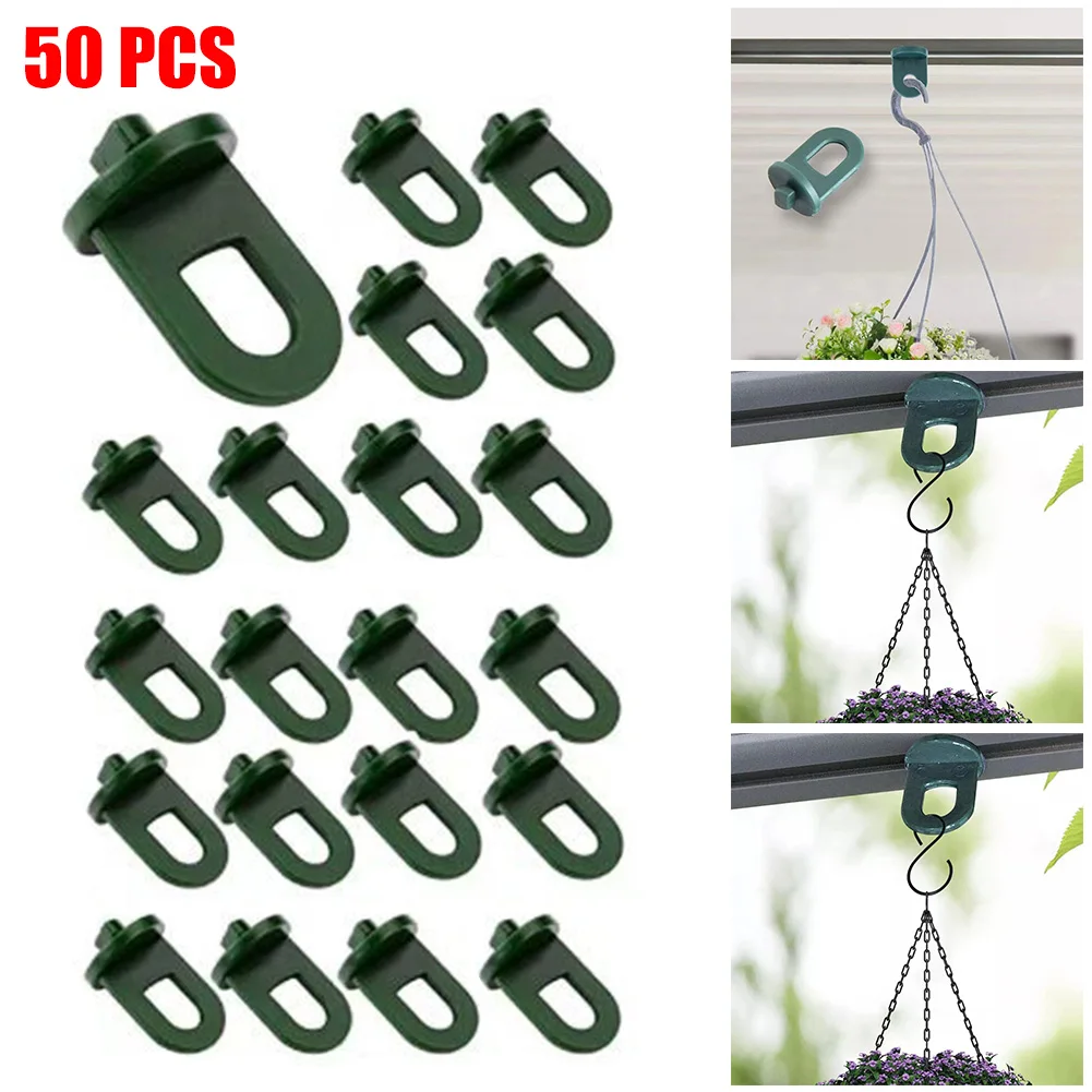 

50pcs Greenhouse Plastic Clips Plant Hanging Clamps Reusable Fastener Accessories For Garden Vegetable Patch Multi-Function Clip