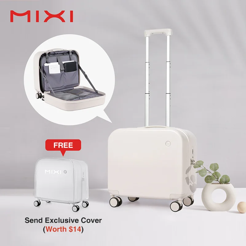 Aesthetic Design Carry On Suitcase Travel Luggage Boarding Cabin Case For Short Trip Trolley Hardside Designer 16 Inch Suitcases