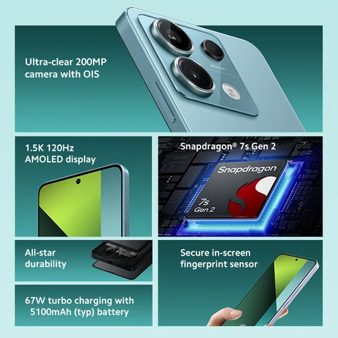Xiaomi Redmi Note 13 Pro Plus 5G Global Version 256GB/512GB MediaTek  Dimensity 7200-Ultra 6.67'' 3D-Curved 1.5K 120Hz Display ,120W HyperCharge  200MP Camera with OIS NFC - AliExpress