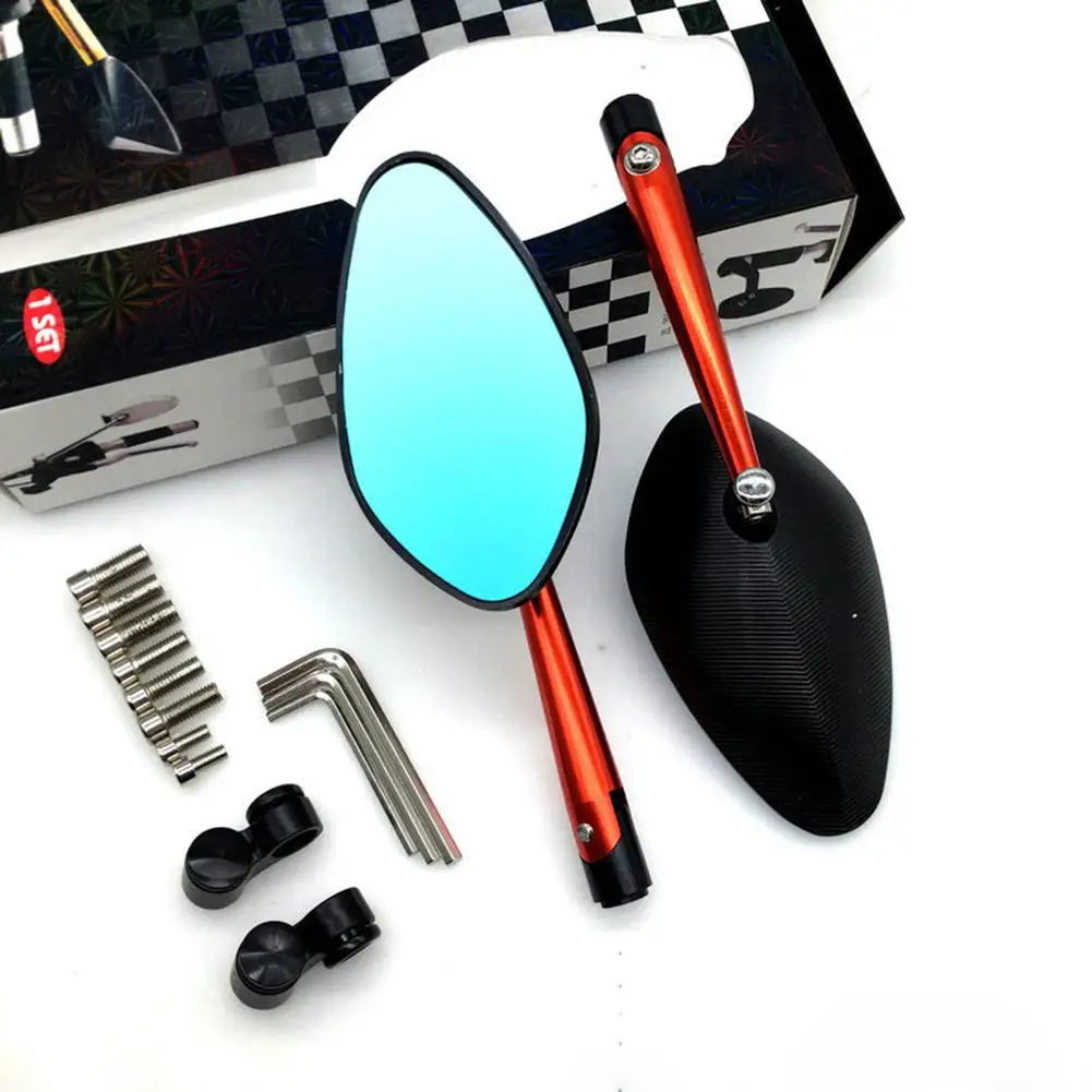 

1 Pair Motorcycle Rearview Mirror Adjustable Handlebar Side Mirror Electric Car Scooter Modified Parts for Motorcycle Mirrors