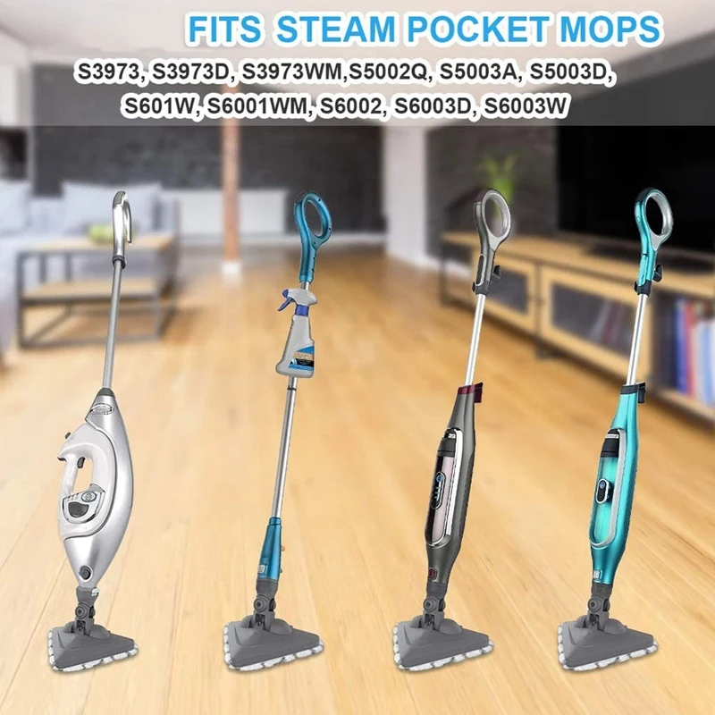 3Pcs Washable Microfiber Steam Mop Pads Cleaning Replacement For Shark Lift-Away S3973D S5003D S6001 S6002