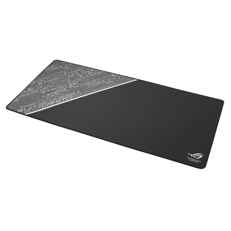 Черный коврик для мыши ASUS ROG в оболочке | Очень большой игровой с нескользящей