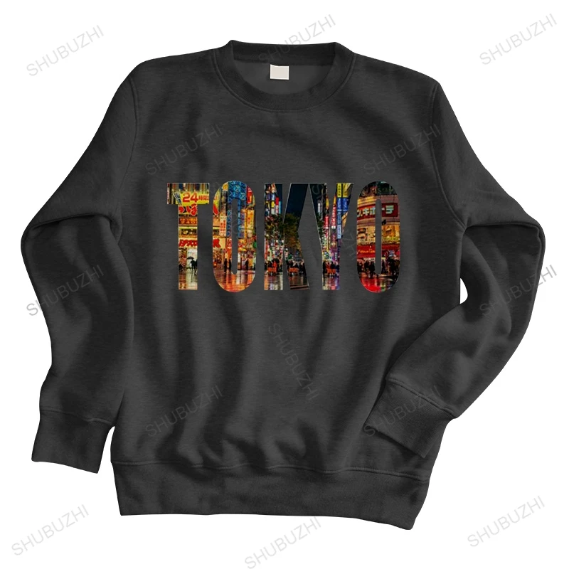 

men autumn sweatshirt black hoody Tourist City of Japan Capital Tokyo Design Men hoodies TOKYO brand spring hoodie