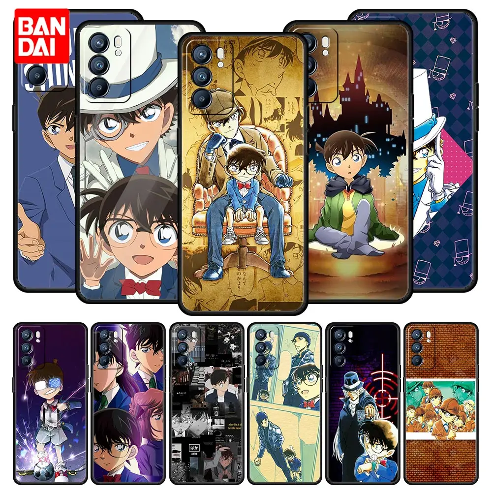 

Cover Case for Oppo A53 A52 A3s A5s A12 A9 A15 A31 A54 A74 A93 2020 A94 F19 Pro Trend Coque Capa Thin Cartoon Detective Conan