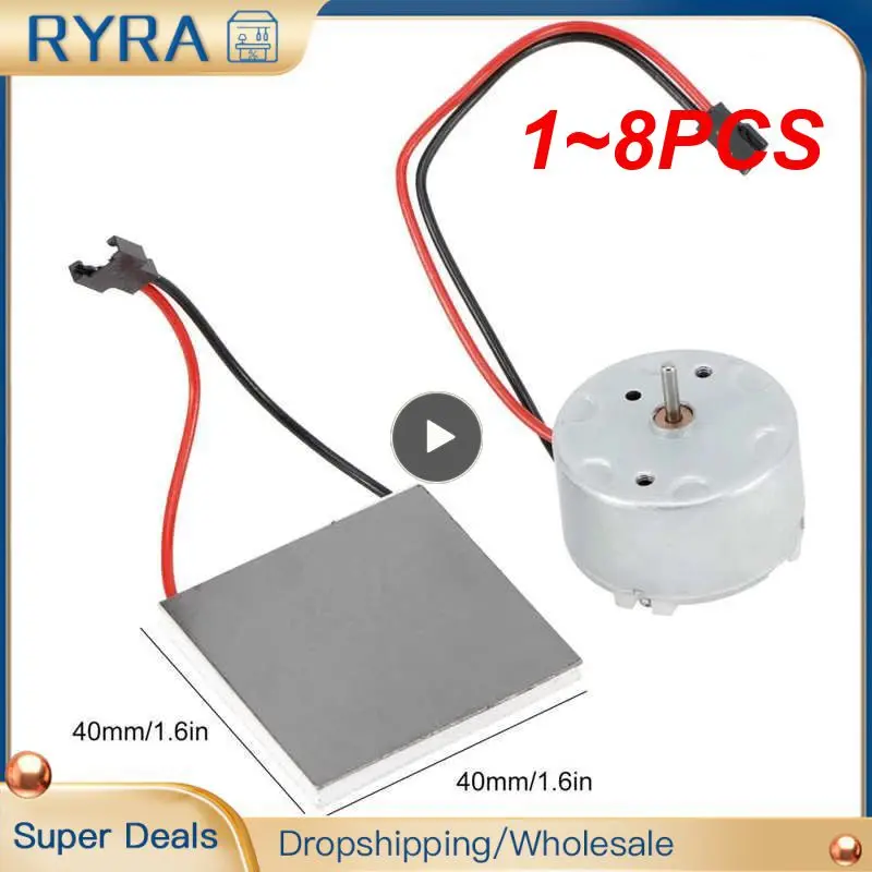 

1~8PCS Fireplace Fan Motor For Stove Burner Fan Fireplace Heating Spare Parts Electric Power Generator Sheet Replacement