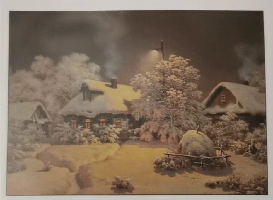 

Красивый Снежный Ночной пейзаж 14CT Печатный холст считается детской рукояткой наборы для вышивки крестиком вышивка