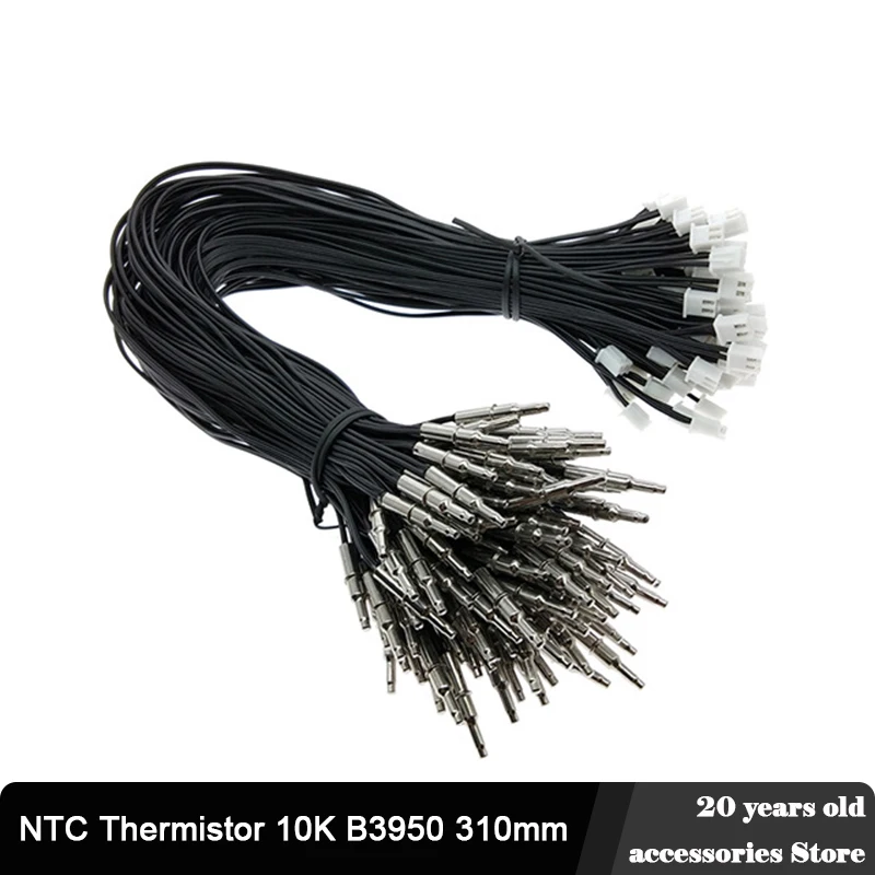 

NTC 3950 10k thermistor temperature sensor Bullet temperature probe 310mm 1% water heater temperature sensor XH2.54-2p terminal