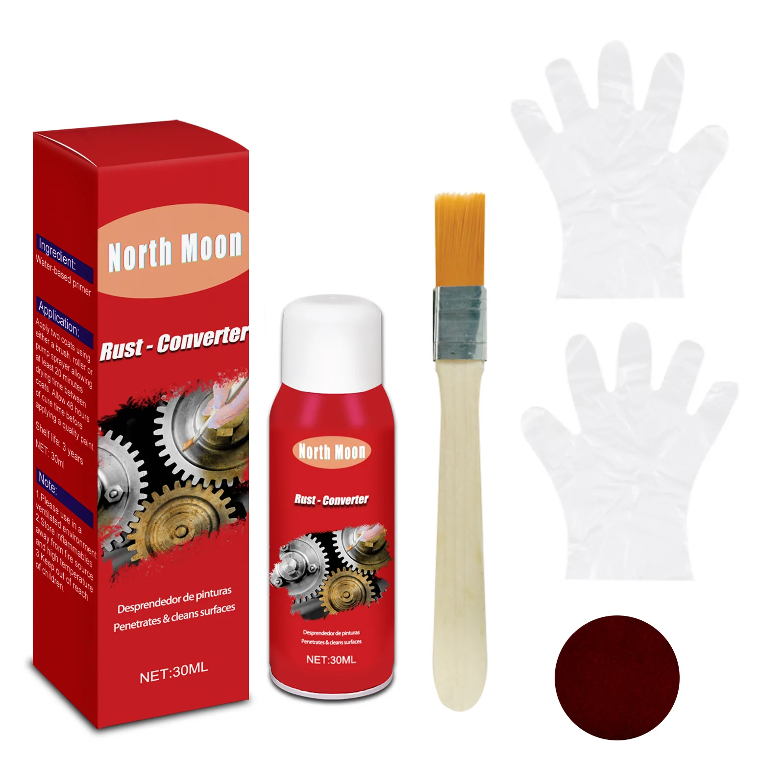 

Free Shipping Car Clean Car Rust Remover With Brush Conversion Agent Metal Loose Rust Bolt Rust-proof Lubrication Car