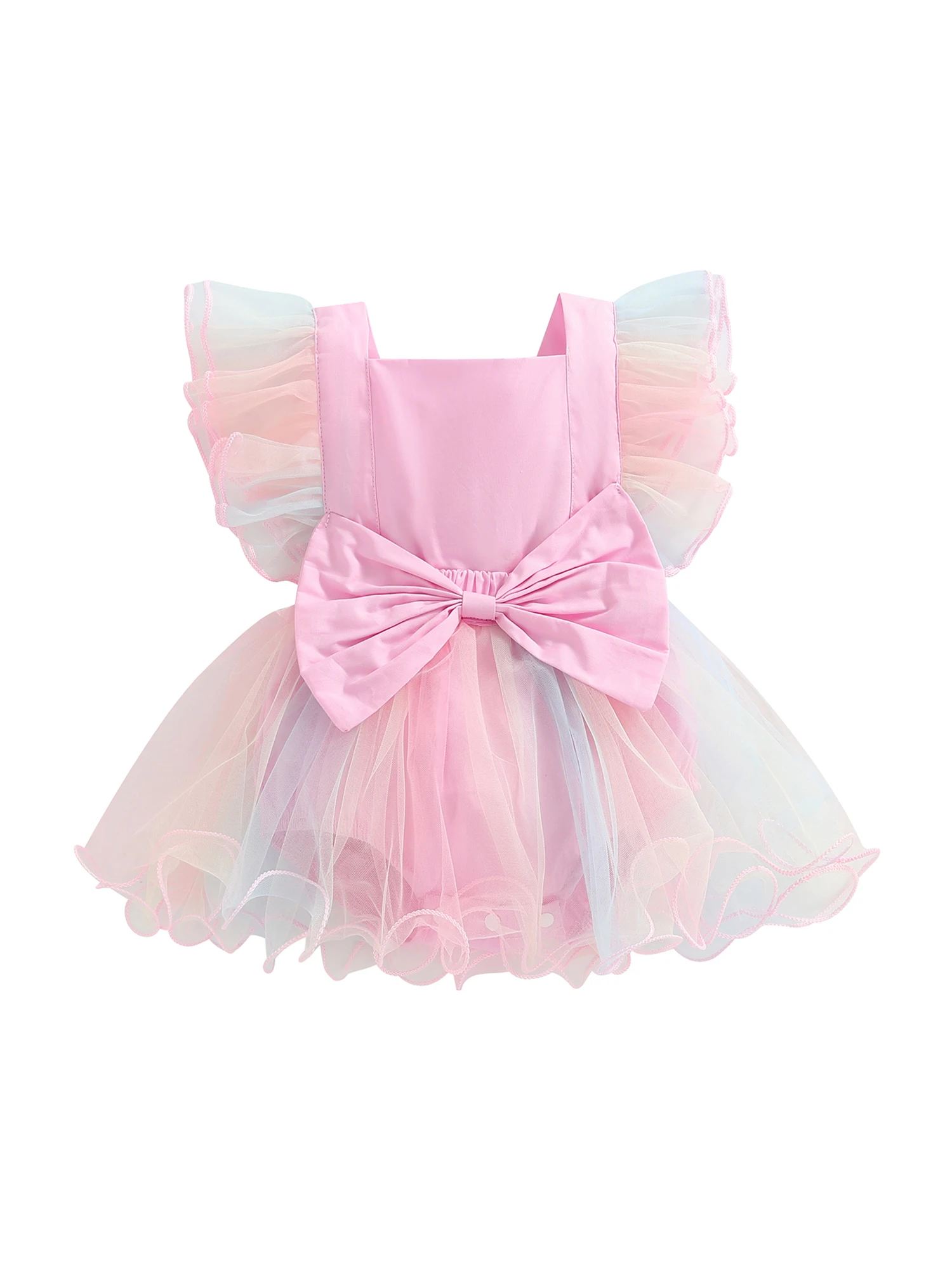 

0-24 Months Baby Girl Clothes Bowknot Tutu Romper Dress Bodysuit Jumpsuit Newborn Infant Outfits