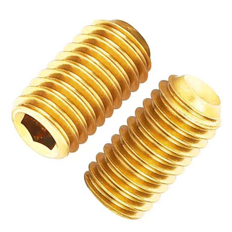 Установочные винты M3 M4 M5 класса 12 9 позолоченные титановые с шестигранной