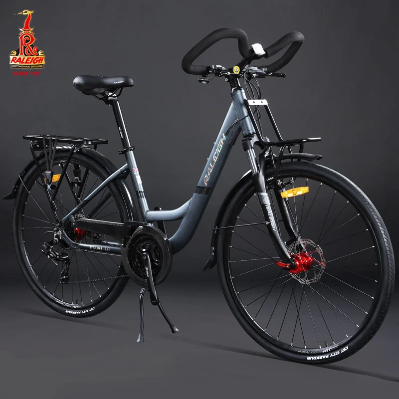 Touring Bike Aluminum alloy Road Bike 24/27 speed City Bike Long-distance Touring Bicycle with Butterfly Handle