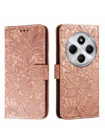 Чехол-кошелек для Xiaomi Redmi 14C 13C 15C 10C 15 13 12C 10 9 9A 8 7 7A 9C NFC A5 A4 A3 A2 A1 Flower Flip Book Stlye Leather