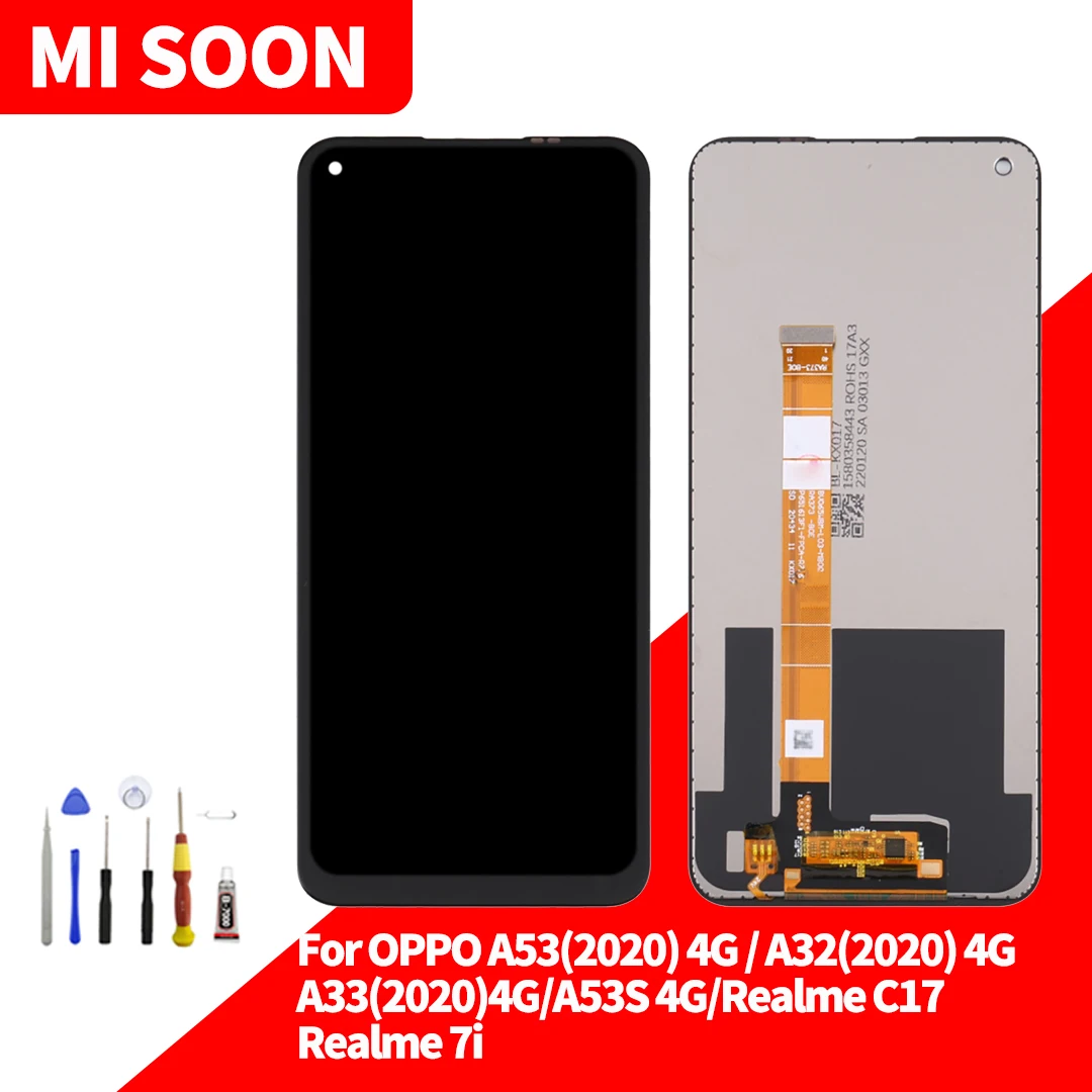 

For OPPO A53 A32 A33 A53S LCD Display Touch Screen Digitizer Assembly For oppo A53 2020 lcd Screen with tools