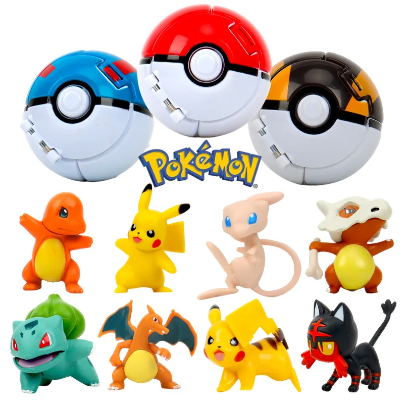 

2023 Pokemon Scarlet and Violet Pokemon Balls Koraidon Sprigatito Fuecoco Figure Action Collect game go Model pokeball Toy
