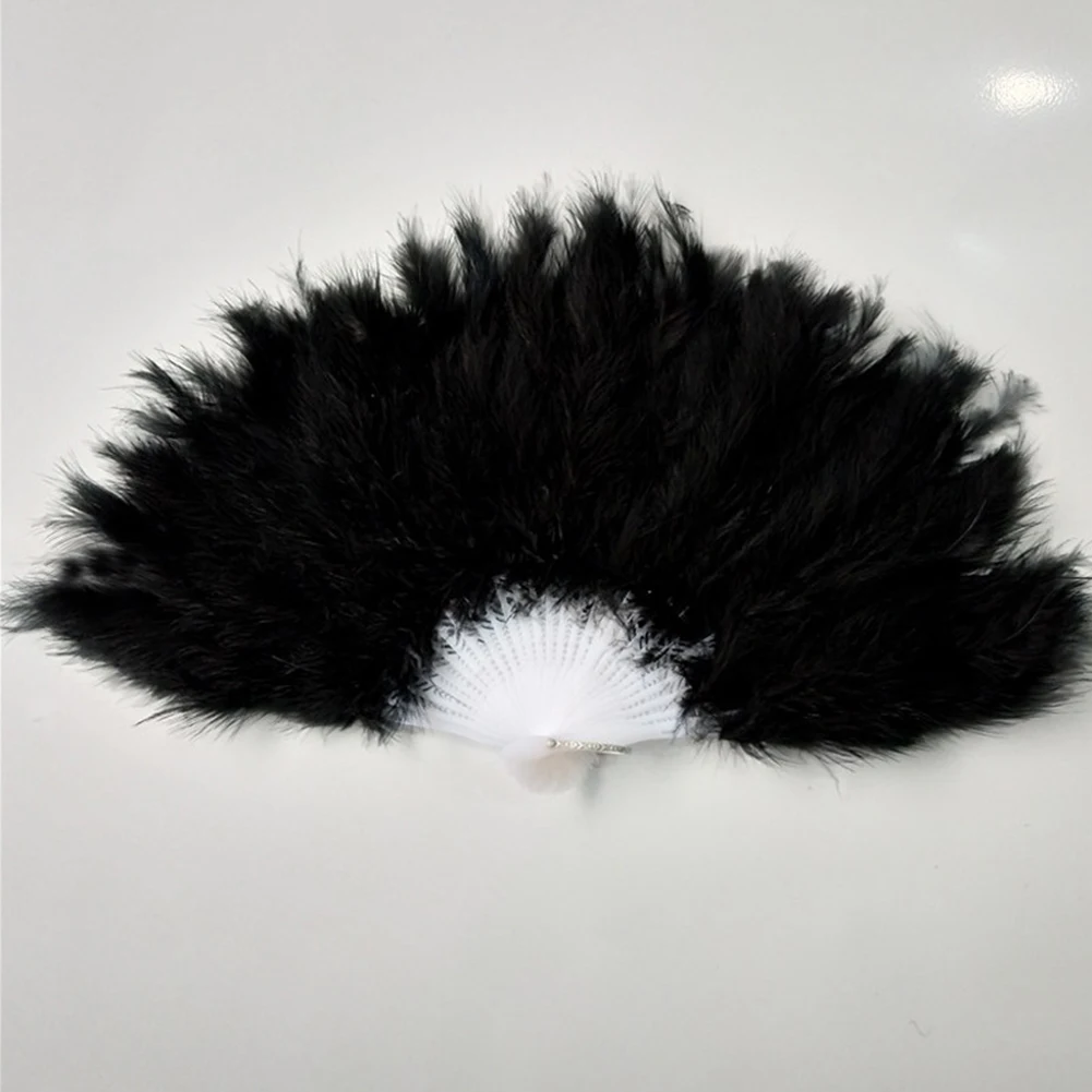

Chinese Hand Held Soft Feather Fan Burlesque 20s Flapper Wedding Ladies Fancy Dress Ventilador Abanicos Para Boda Ramadan Decora
