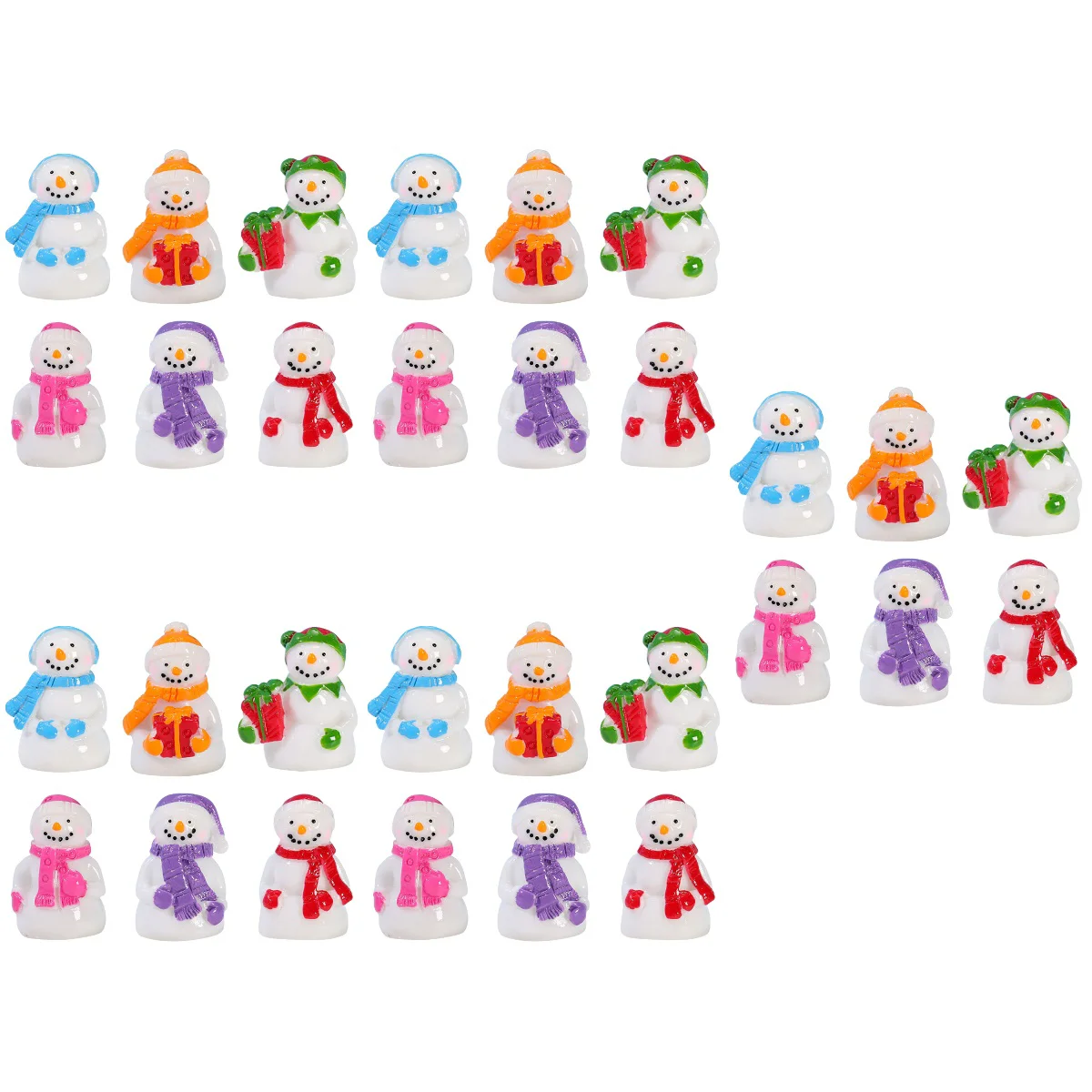 

Snowman Mini Miniatureornament Figurine Christmas Resin Figure Ornamentsfigurines Lovely Function Multi Micro Crafts Tiny