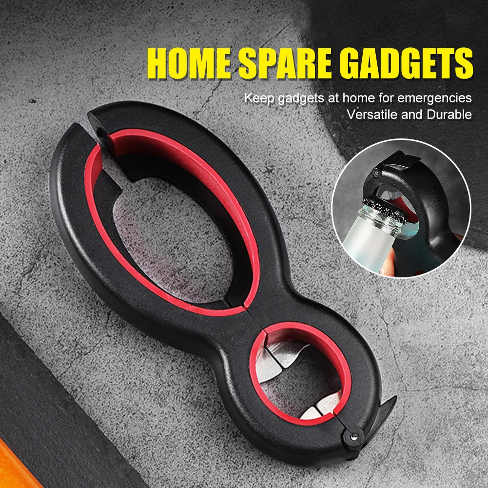 

Multi-Function Can Opener Portable Bottle Opener Anti-Slip Lid Opener 8-Character Can Opener Kitchen Gadgets Accessories
