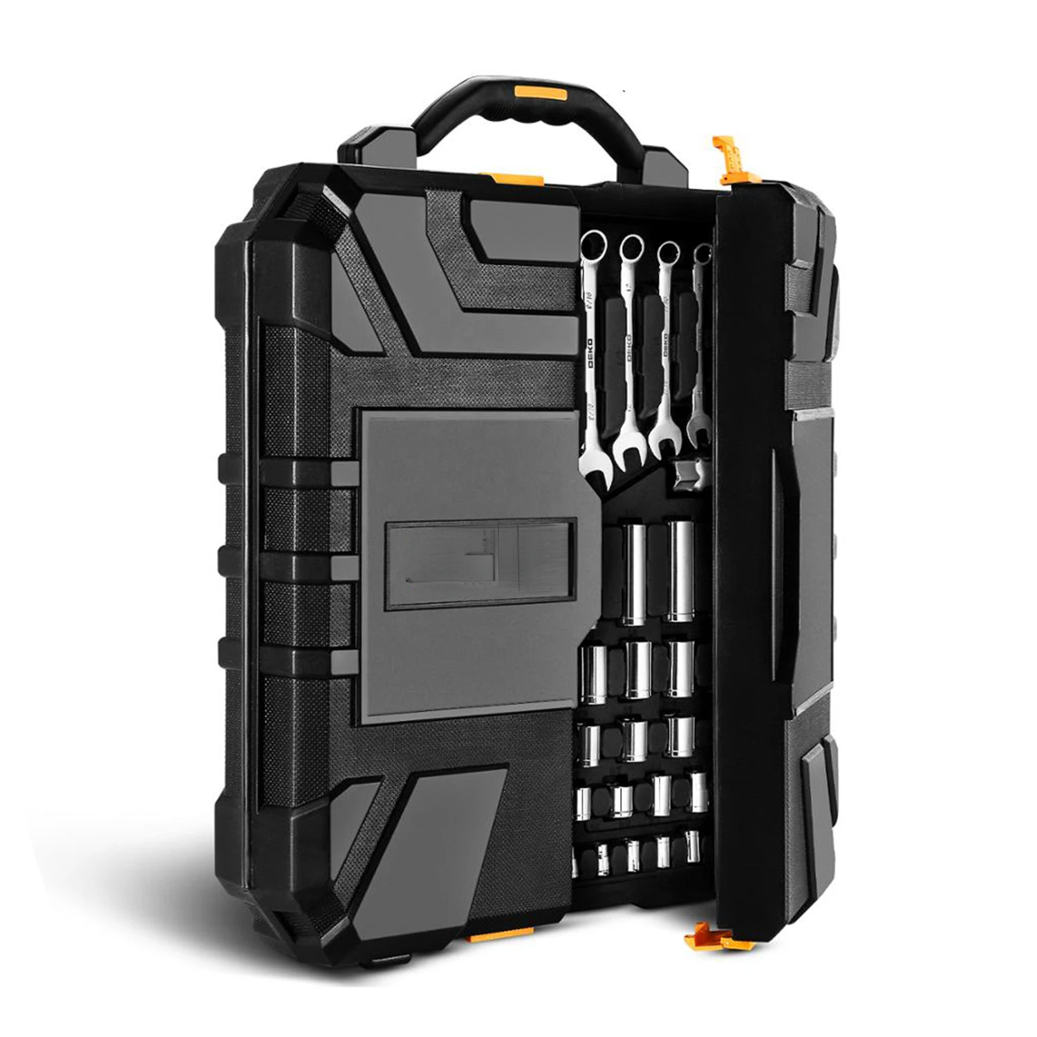 

Professional Car Repair Tool Set Auto Ratchet Spanner Screwdriver Socket Mechanics Tools Kit W/ Blow-Molding Box