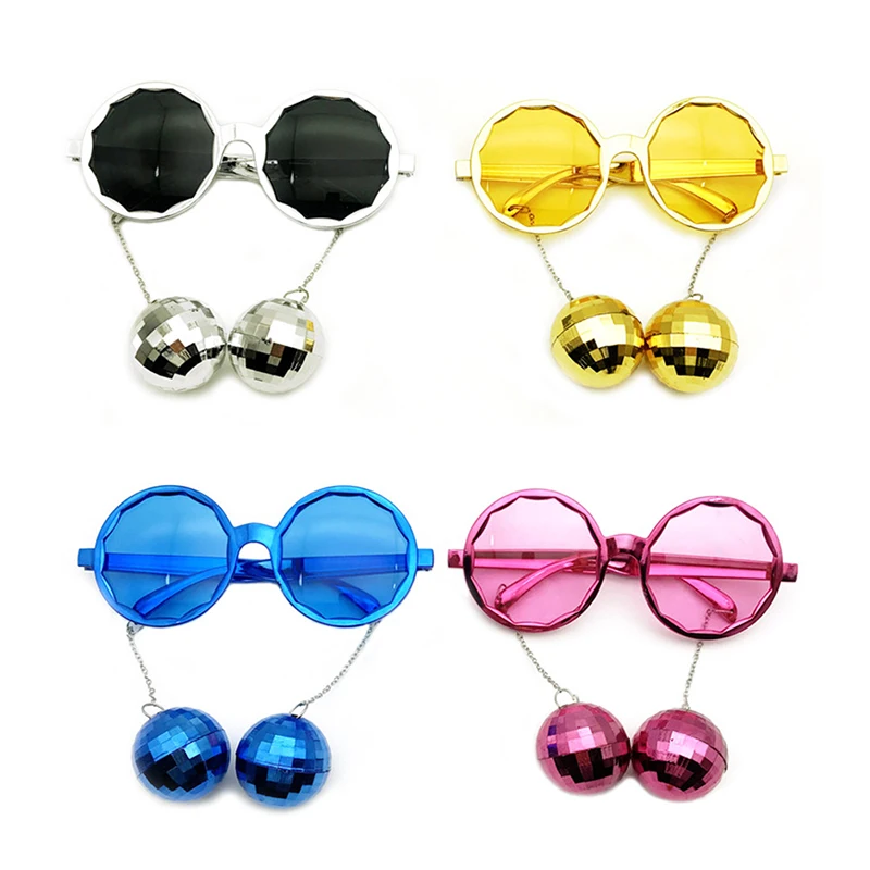 

Disco Pendant Mirror Ball Glasses for 70s 80s Retro Theme Cowgirl Disco Party Decor Birthday Wedding Party Photography Props