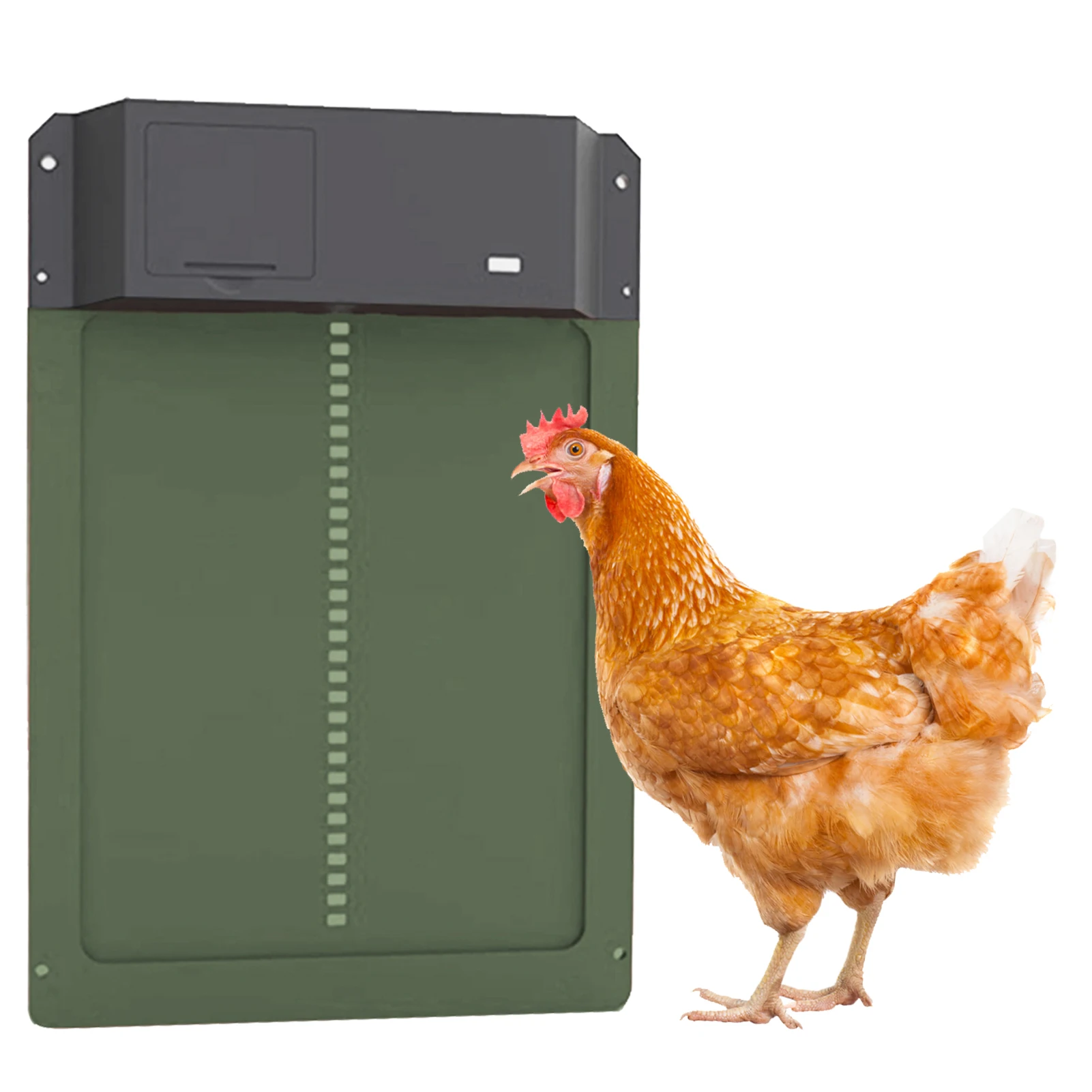 Automatic Chicken Coop Door Breeding Chicken&Light Sensor Waterproof LCD Liquid Crystal Display Chicken Coop Opener Kit Time