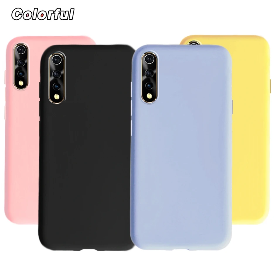 Чехол для Vivo S1 1907 милый яркий Мягкий силиконовый чехол телефона V17 Neo VivoS1 задняя