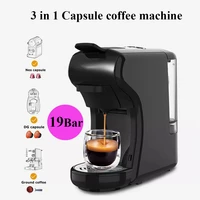 3 in 1 capsule coffee machine 19 bar multiple capsule espresso cafetera portable home automatic coffee maker for office 2022