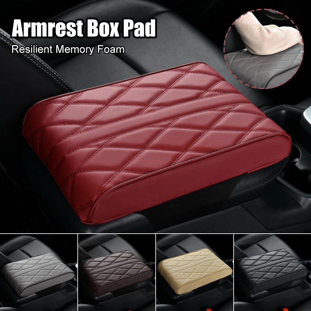 

Car Central Armrest Pad Multi-color PU Auto Center Console Arm Rest Seat Box Mat Cushion Pillow Cover Vehicle Protective Styling