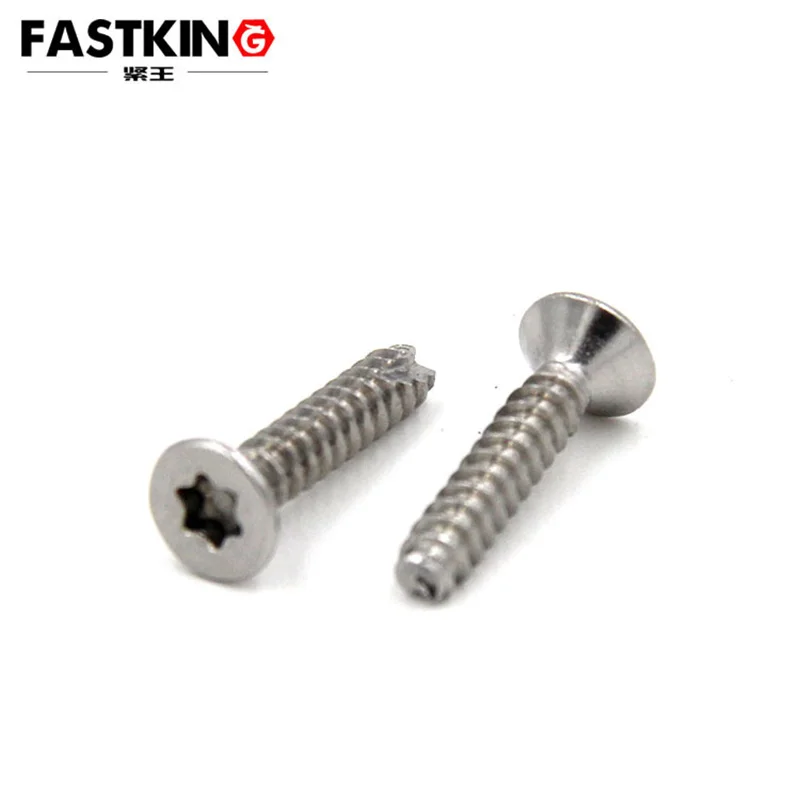 

50Pcs/Bag KT4*20 304 heavy head inside plum cut tail self-attack (flat tail)