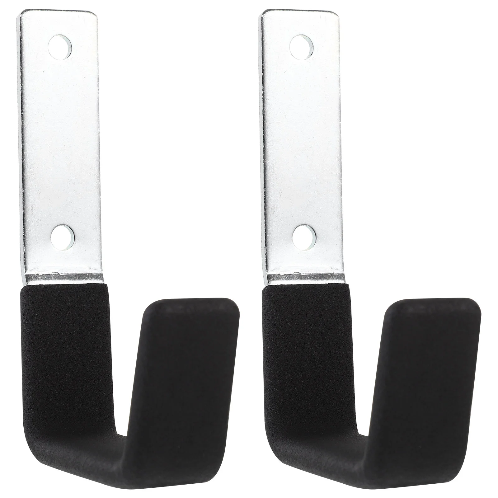 

2 Pcs Clothes Hangers Wall Garage Hooks Heavy Duty Utility Storage Coat Garden Tools Organizers Steel Metal Small