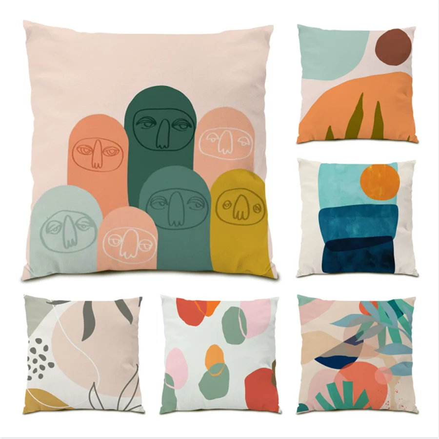 

Sofas for Living Room Ultra Soft Velvet Cushion Covers 45x45 Polyester Linen Pillow Covers Decorative Textiles Pillowcase E0368