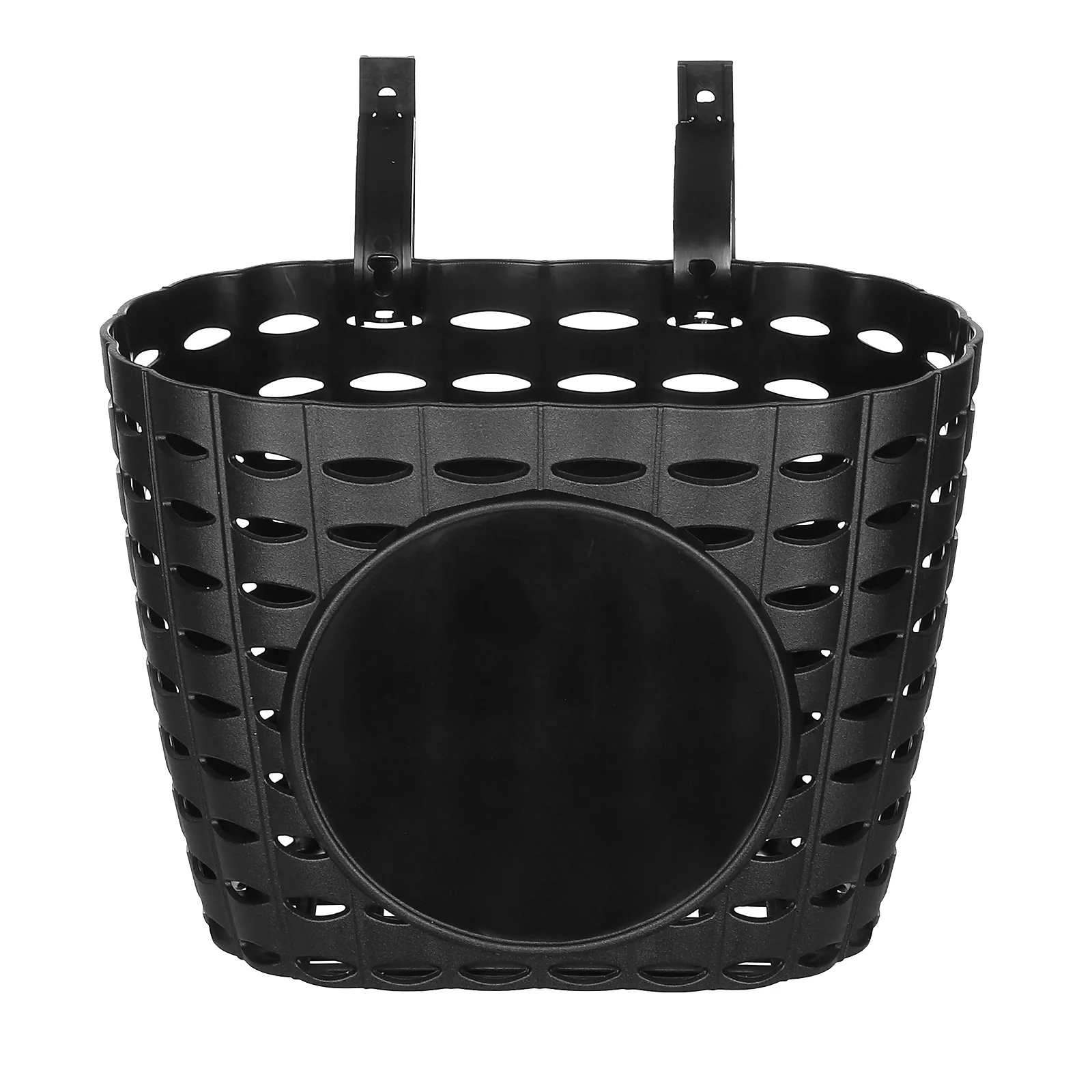 

Garneck Plastic Children Basket Detachable Bike Storage Basket for Kids Bike (Black)