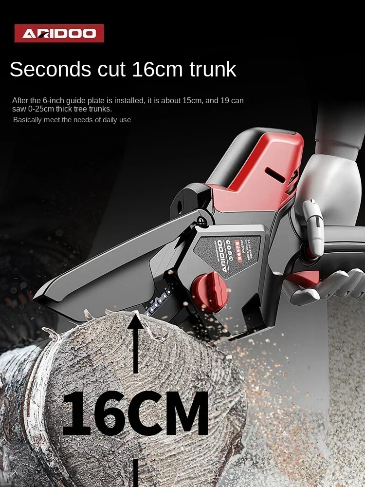 Outdoor Cordless Electric Saw with Brushless Motor Lightweight Handy Small Handheld Chainsaw for Cutting and Chopping Trees