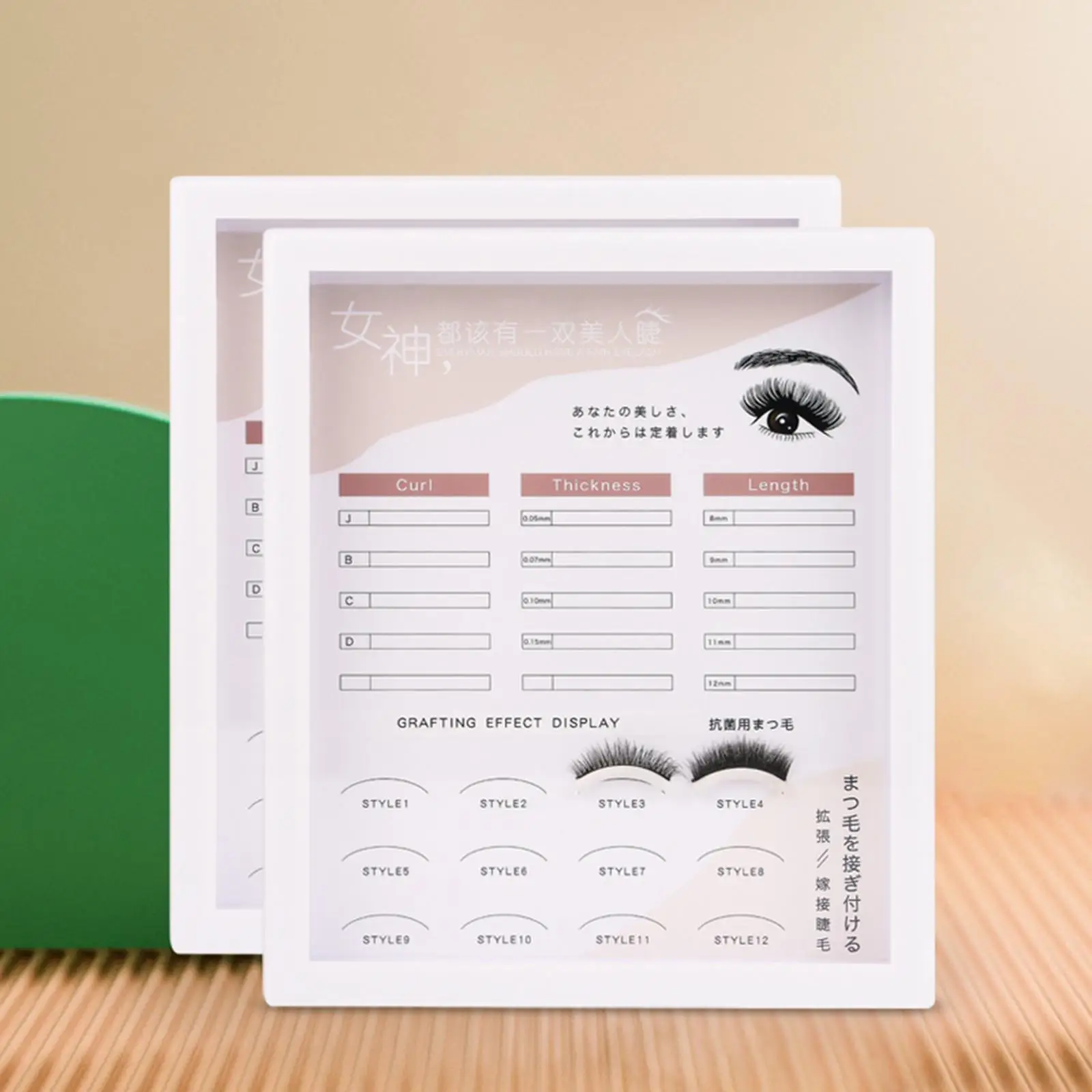 

Grafting Eyelash Display Sample Rectangle Lashes Grafting Holder Lash Tray Graft Lash Template for Lash Extension Supplies Women